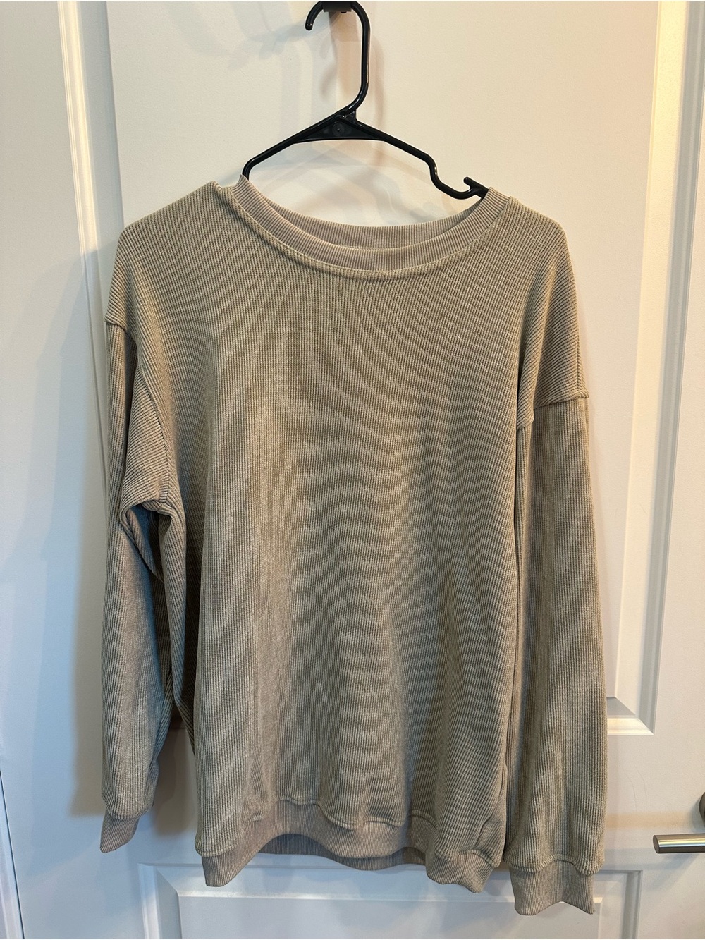 Amazon Women's Corded Crewneck Sweater - Taupe